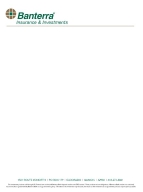 Banterra Insurance & Investments Letterhead: Click to Enlarge